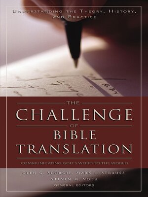 cover image of The Challenge of Bible Translation